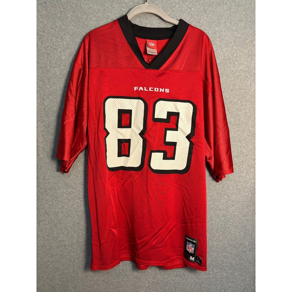 VTG Reebok Atlanta Falcons Crumpler #83 Jersey Men's M Red NFL Football Y2K